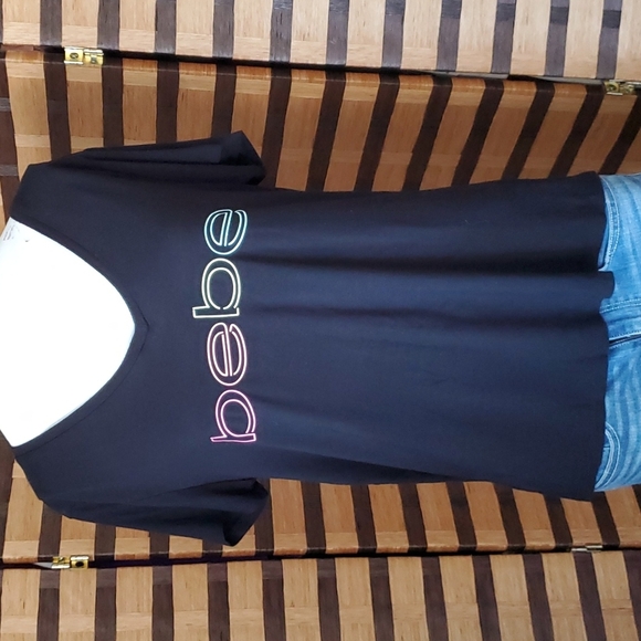 Bebe tshirt sheer back - Picture 1 of 5